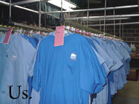 Uniforms on Rack