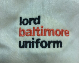 lord baltimore uniform logo embroidered